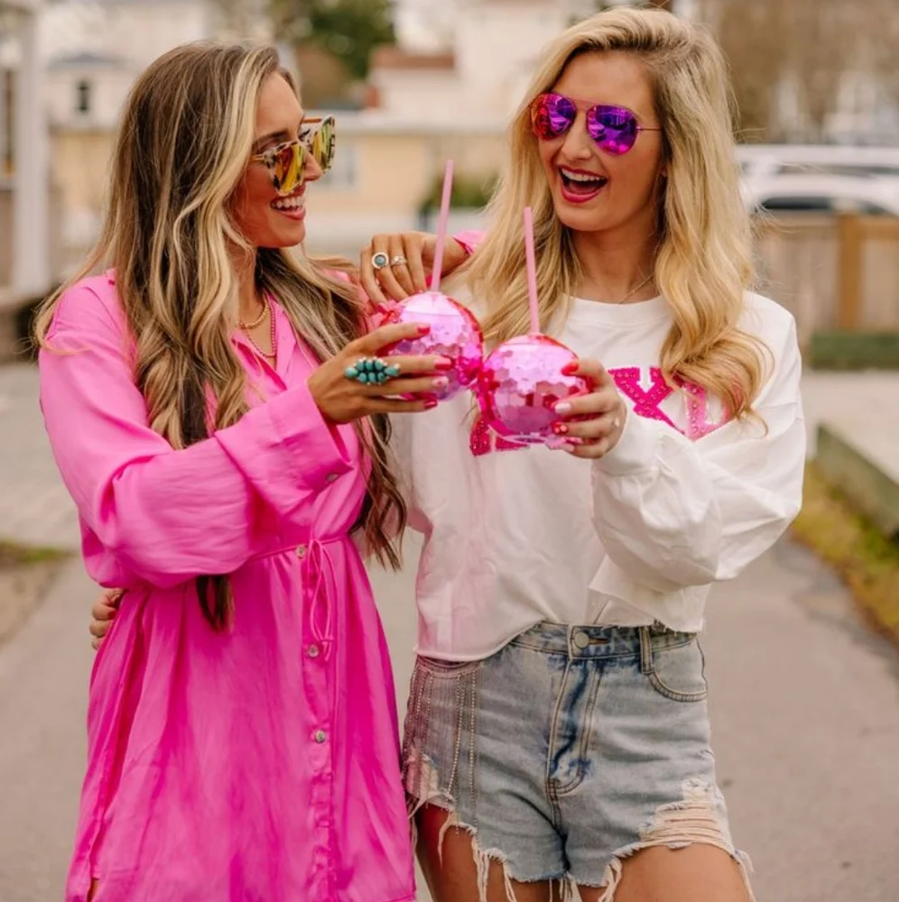 Ray-Ban Aviator Sunglasses with Purple-Pink Mirrored Lenses and Gold Frame